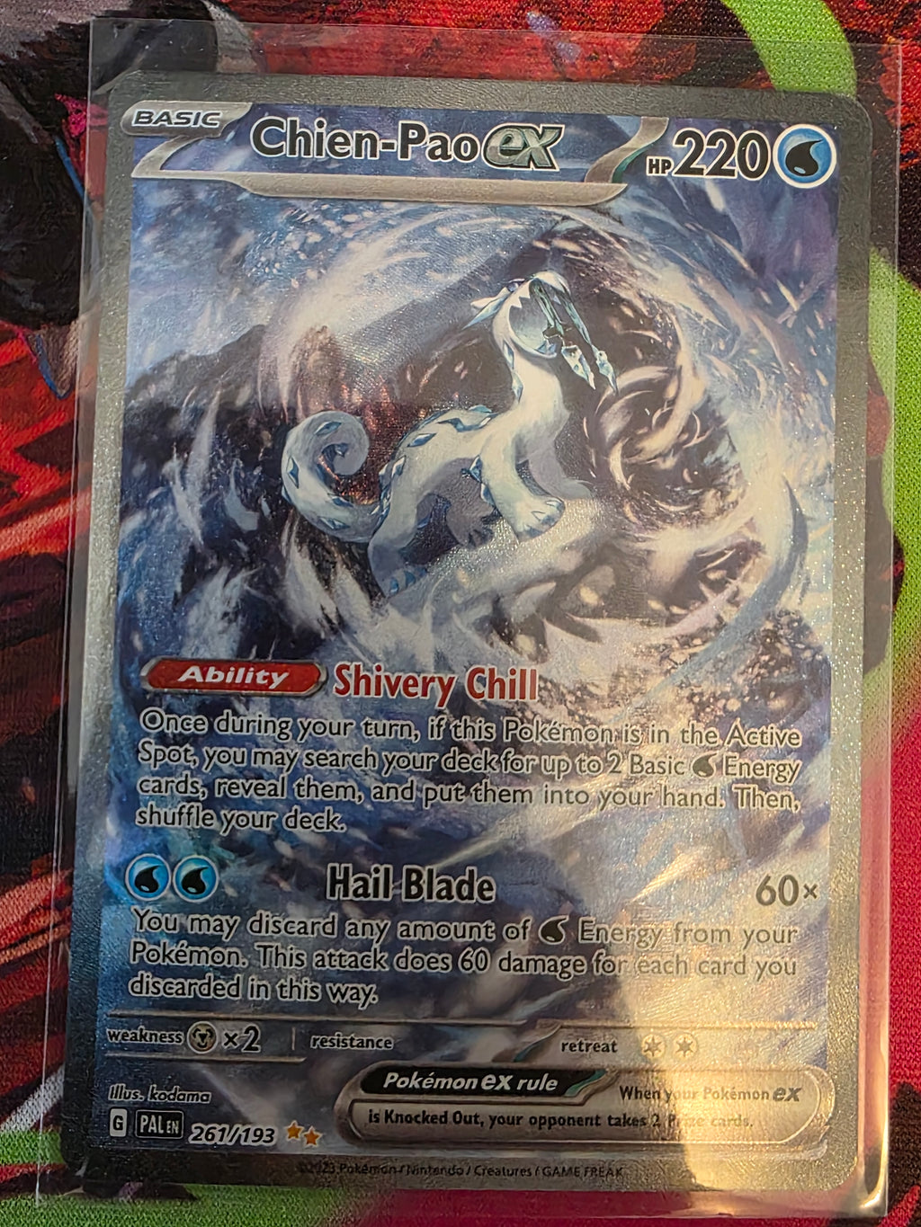 🔥 CHIEN-PAO EX FULL ART – POKÉMON KORT 🔥