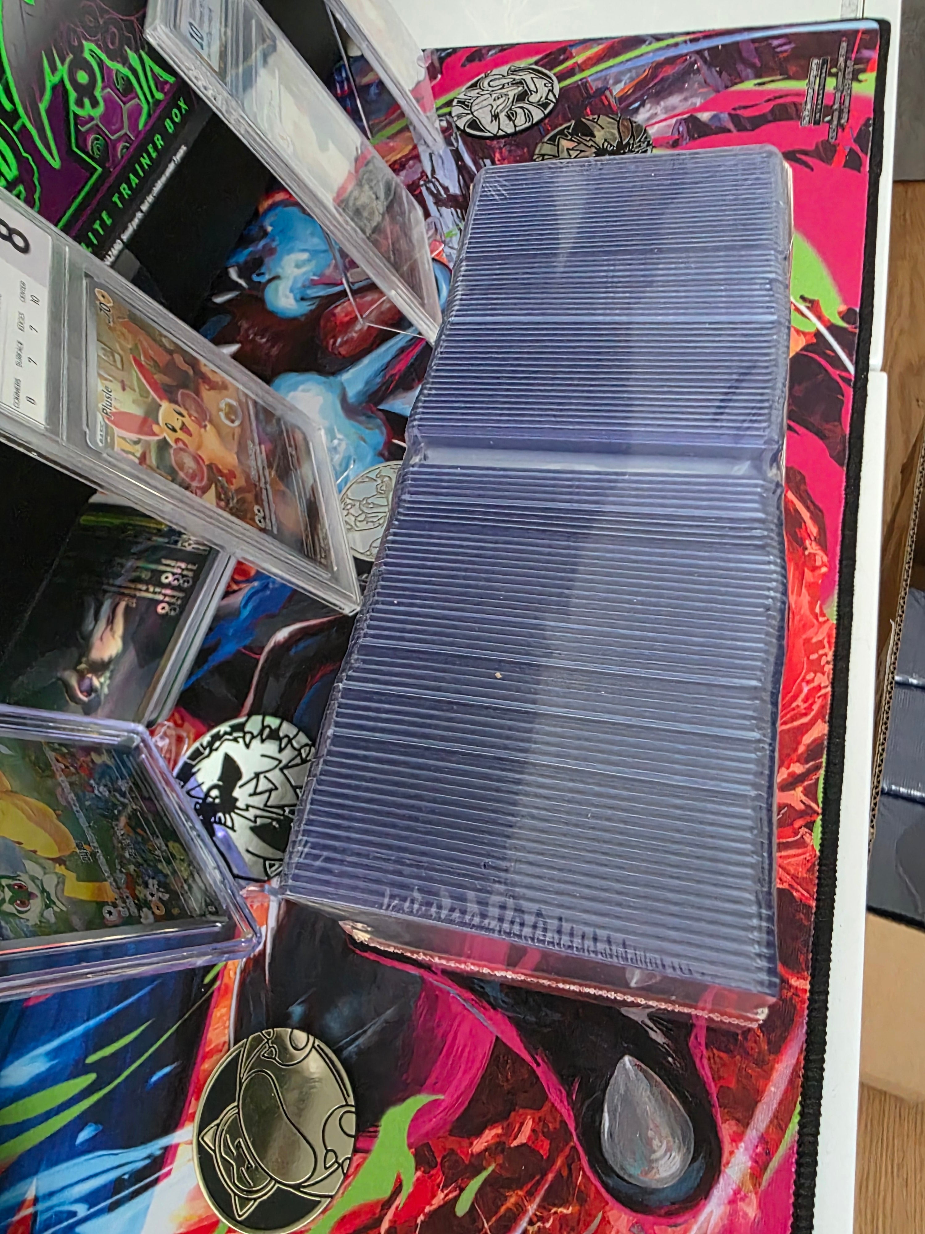 200-pack Toploaders + Sleeves (HELT NYA) – Pokémon / TCG
