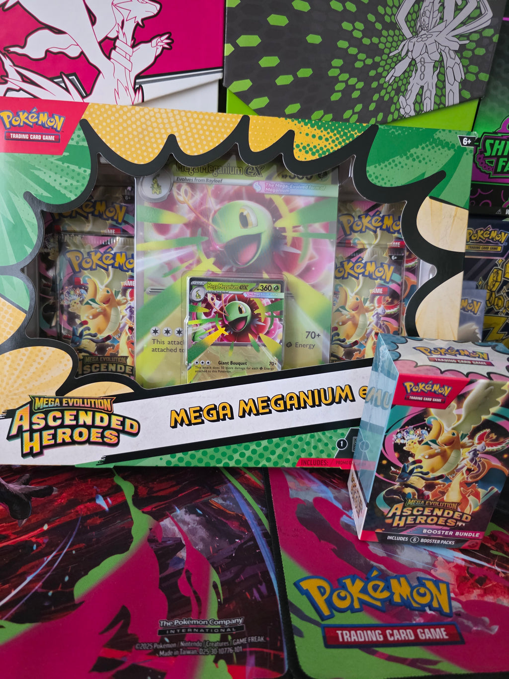Mega Evolution Ascended Heroes Bundle + Mega Meganium EX Box