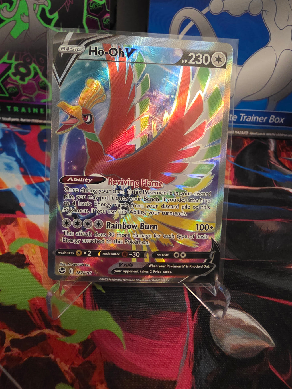 Ho-Oh V 187/195 Silver Tempest Full Art