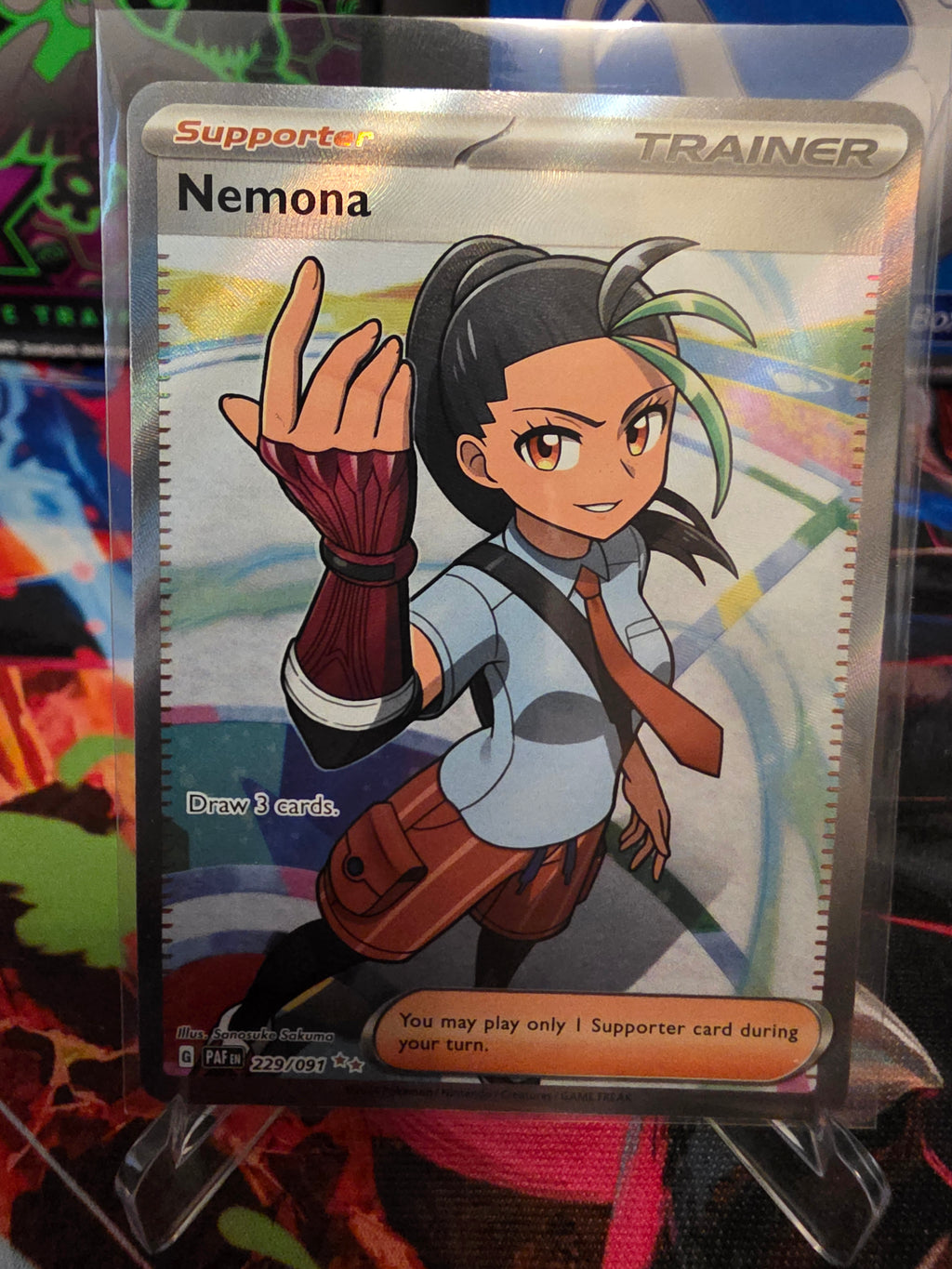 Nemona 229/091 Paldean Fates Full Art