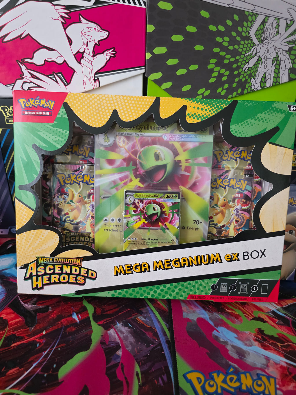 Mega Evolution Ascended Heroes Bundle + Mega Meganium EX Box