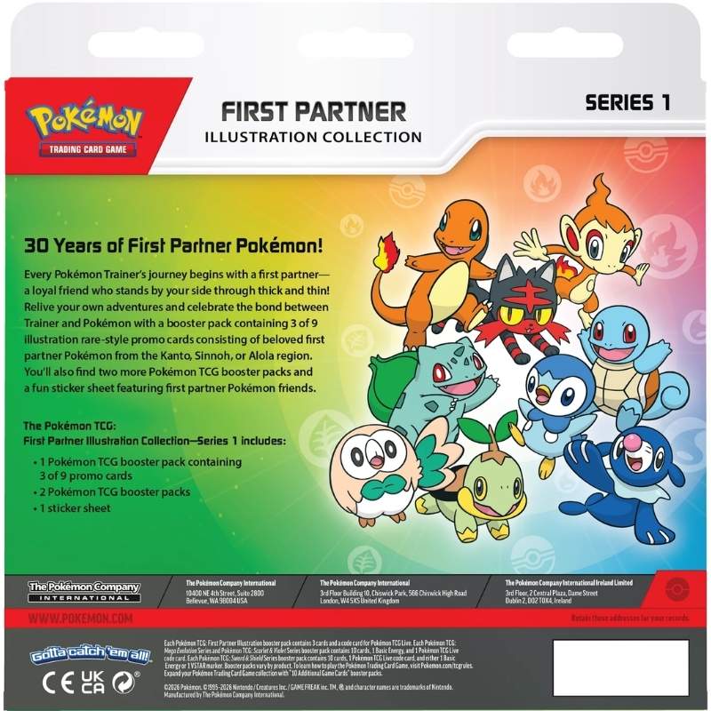 🔥 Pokémon First Partner Collection – Samlarbox (Series 1)