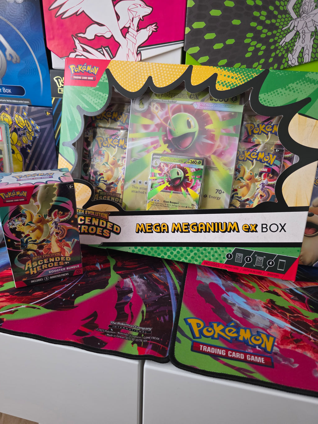 Mega Evolution Ascended Heroes Bundle + Mega Meganium EX Box