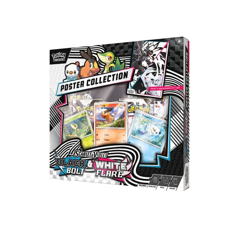 🔥Pokemon Scarlet & Violet 10.5: Black Bolt & White Flare Unova Poster Collection