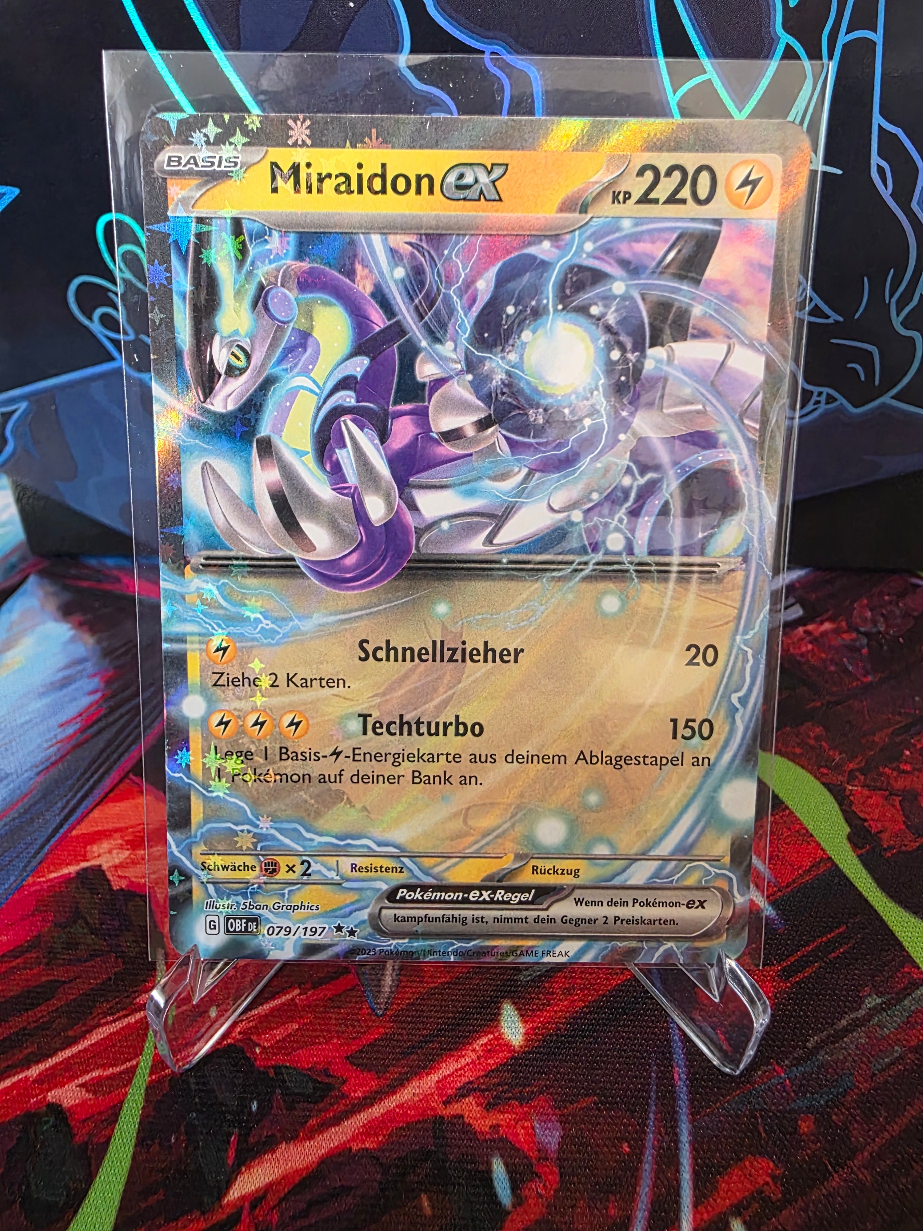 Miraidon ex 🇩🇪 Tysk – Pokémonkort – NM – Holo 🔥