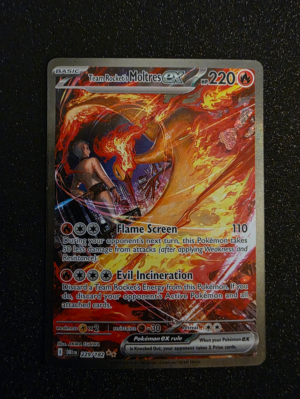 Team Rocket’s Moltres ex 229/182