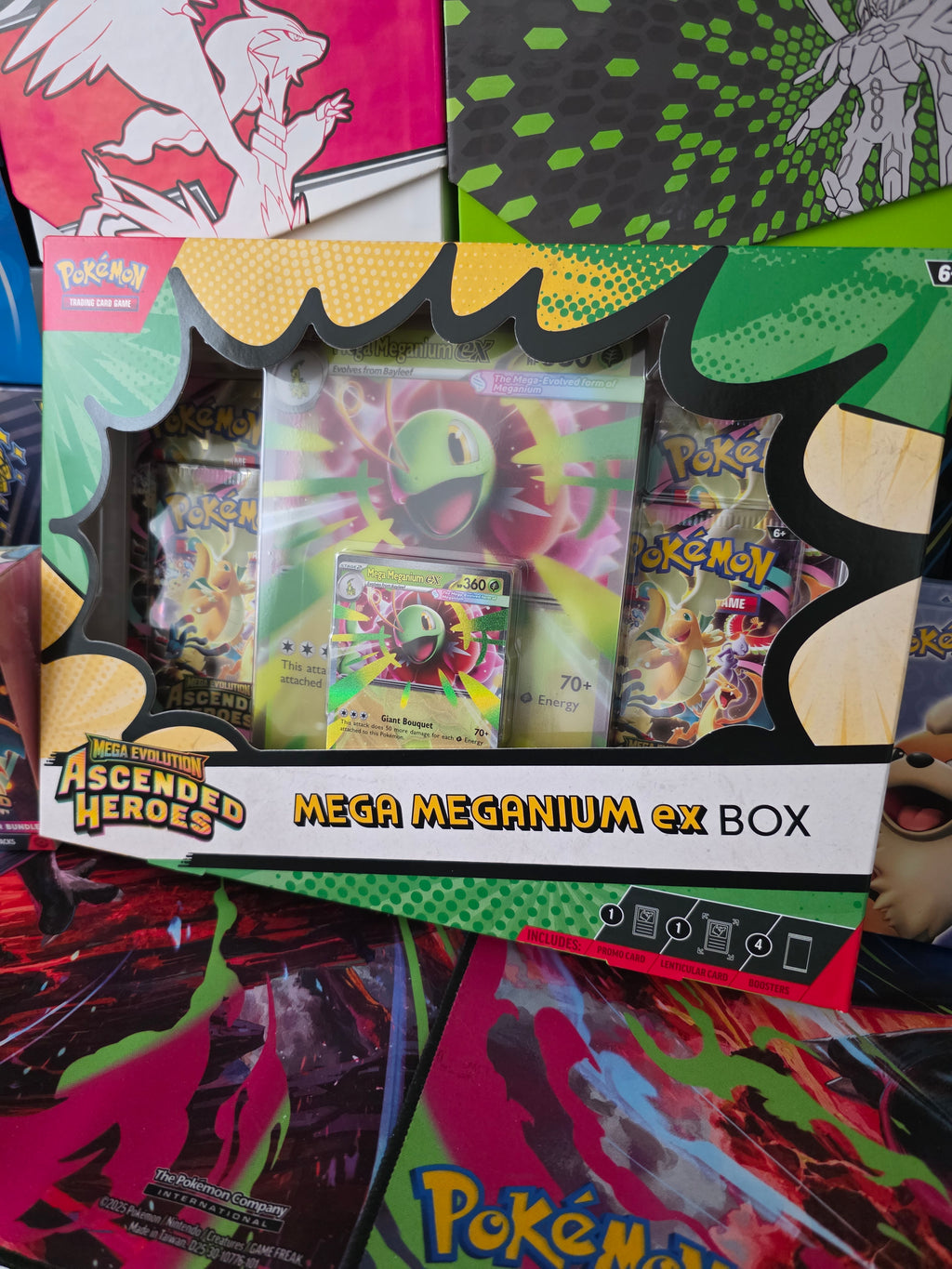 Mega Evolution Ascended Heroes Bundle + Mega Meganium EX Box