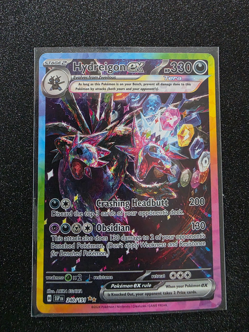 Hydreigon ex 240/191 Special Illustration Rare Surging Sparks