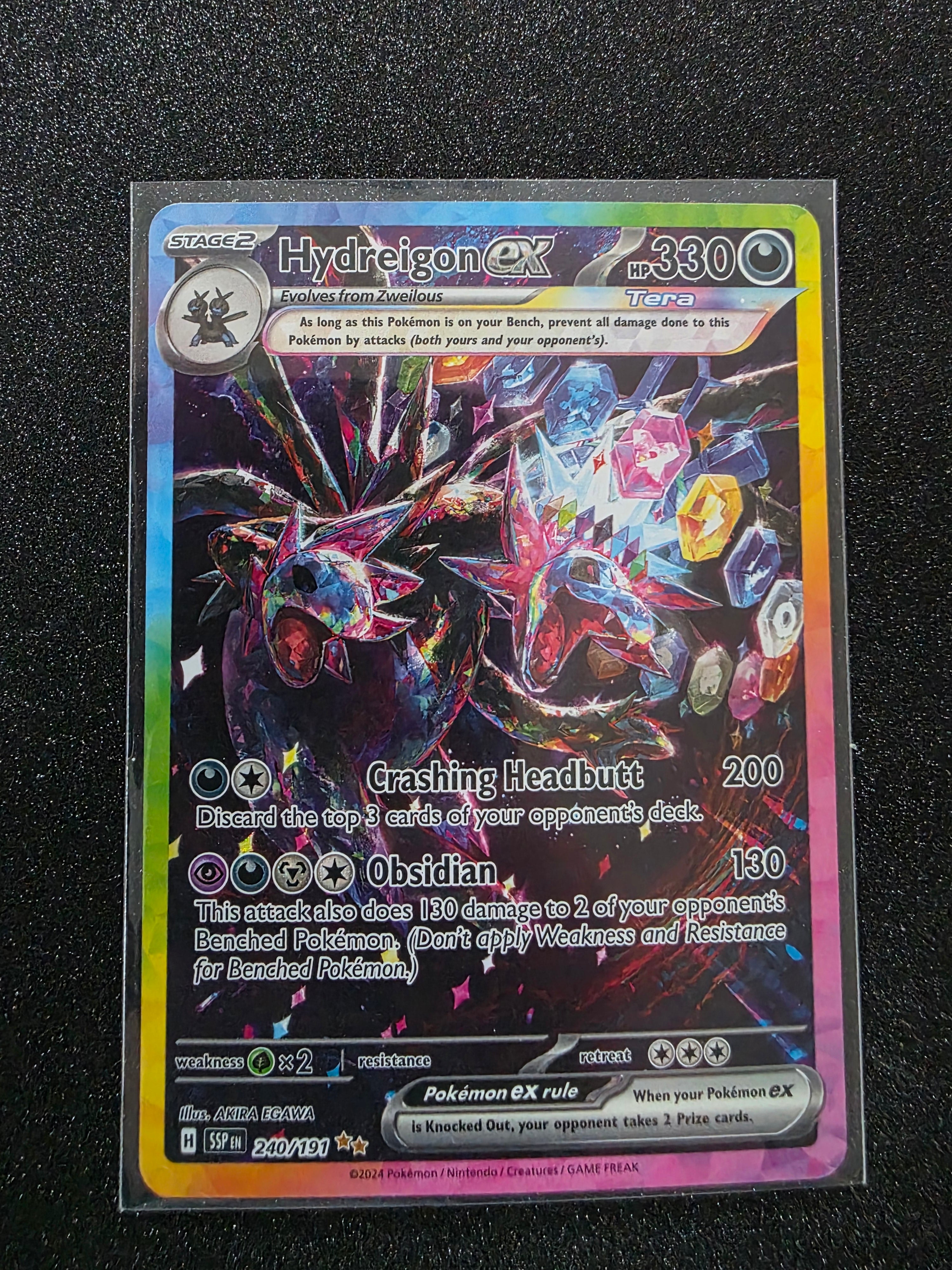 Hydreigon ex 240/191 Special Illustration Rare Surging Sparks
