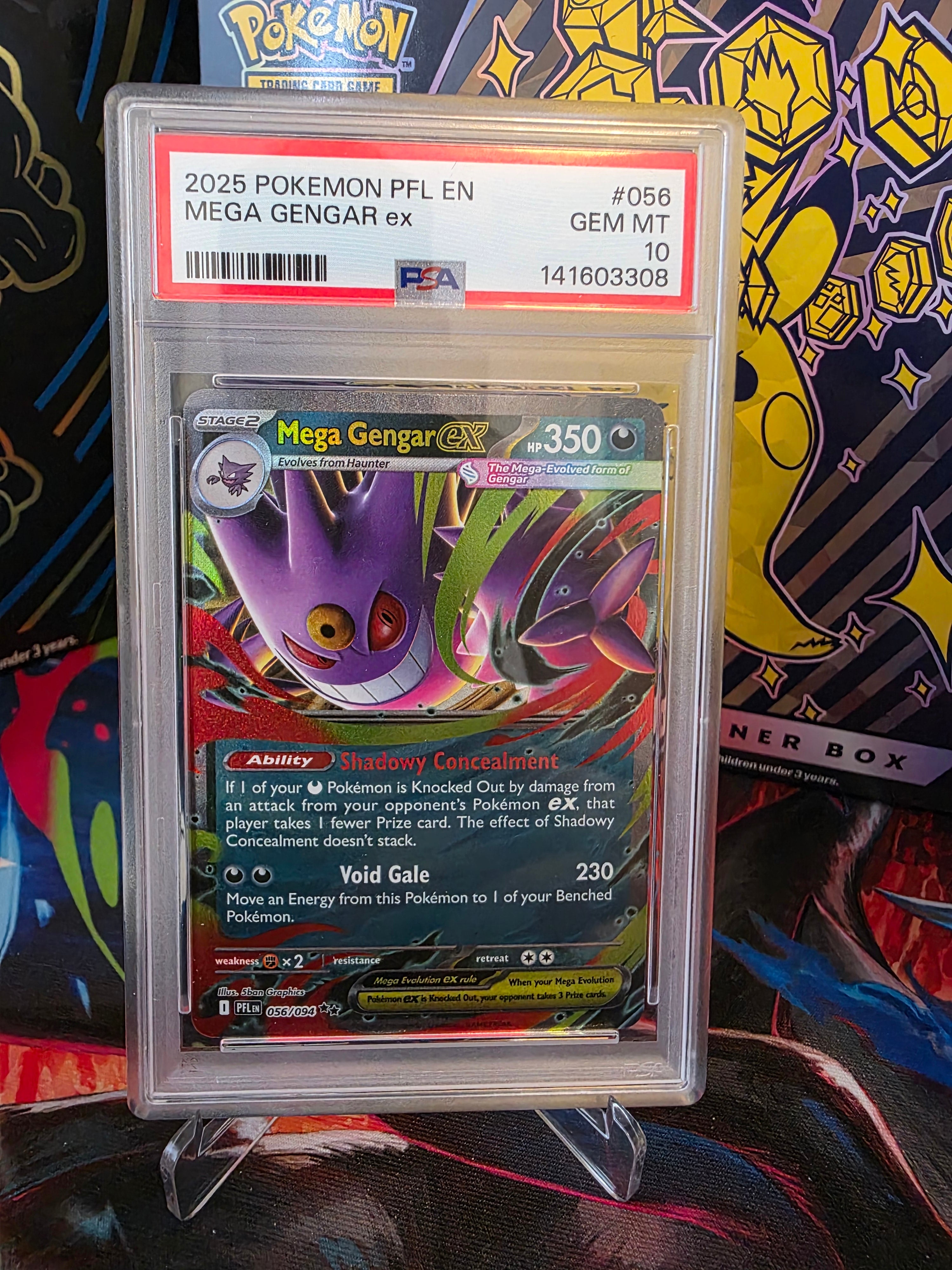 Mega Gengar ex 056/094 PSA 10