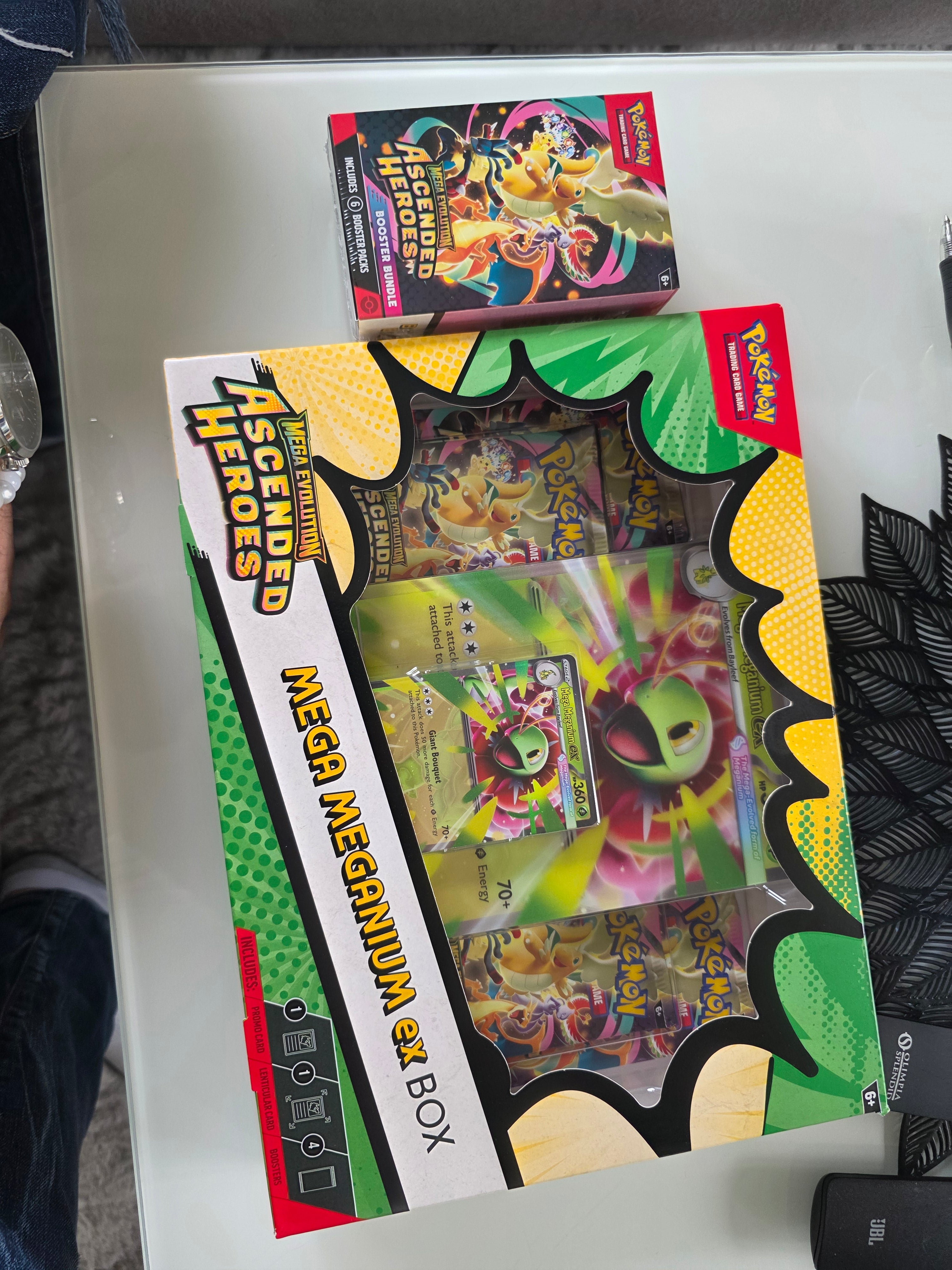 Mega Evolution Ascended Heroes Bundle + Mega Meganium EX Box