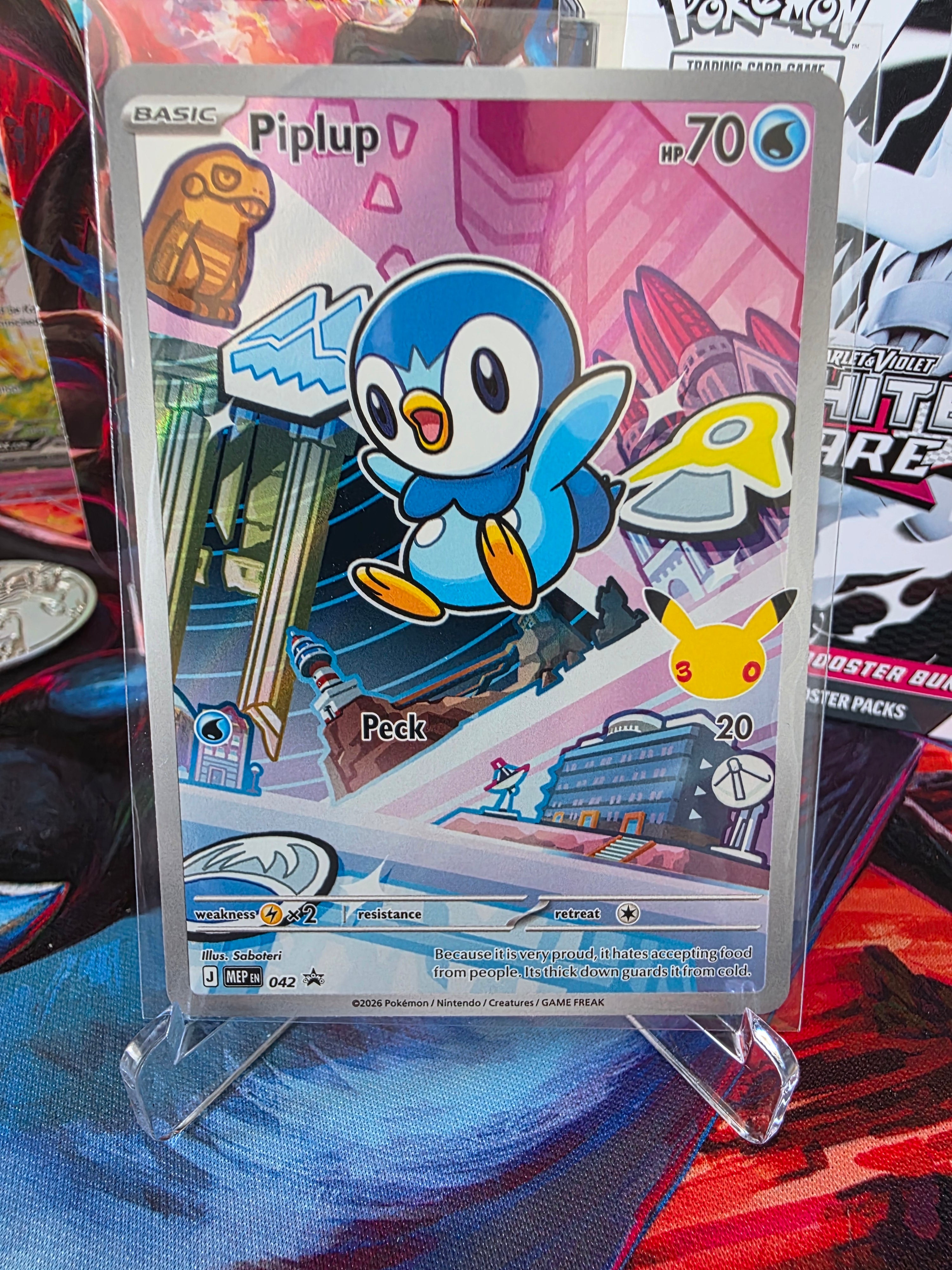 💧 Piplup – Charmigt samlarkort