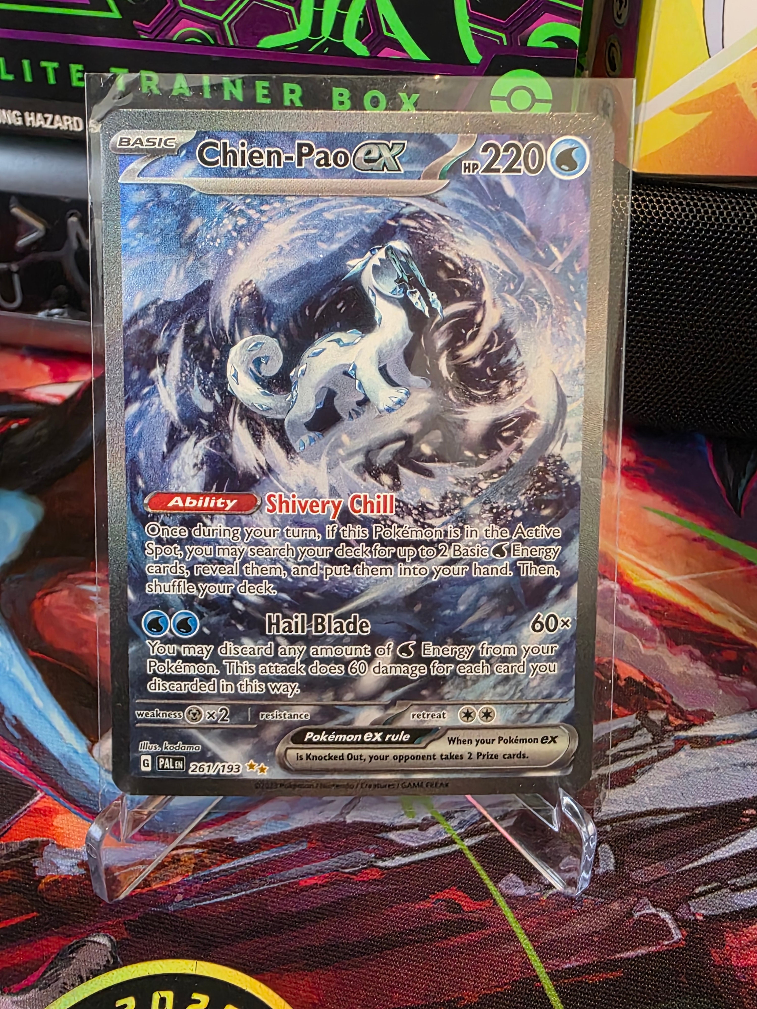 🔥 CHIEN-PAO EX FULL ART – POKÉMON KORT 🔥